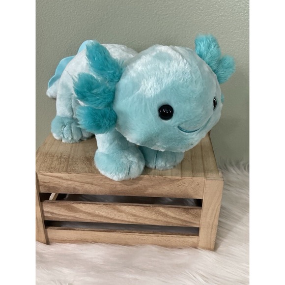 Build A Bear Axoltol Mint Green Stuffed Animal Gently Used Plush Cute Amphibian - Picture 1 of 9